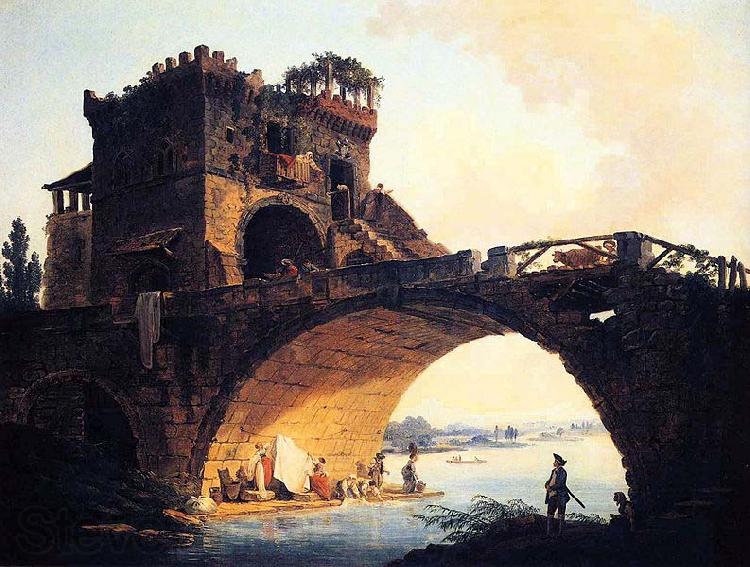 Hubert Robert Dimensions and material of painting Norge oil painting art